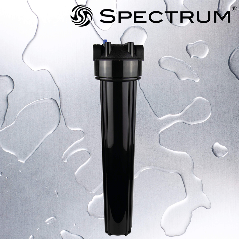 Spectrum Aqualyze 20" Black Head PRV Black Sump Housing with 3/4" Ports