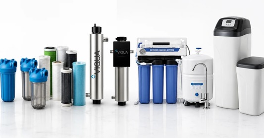 Water treatment products including water filters, filter cartridges, filter housings, UV water treatment systems, reverse osmosis systems, and water softeners at waterwise pumps warehouse
