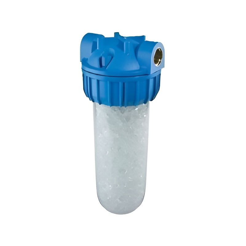 10_Inch_clear_Dosaprop_polyphosphate_housing_with_blue_bowl_on_a_white_background