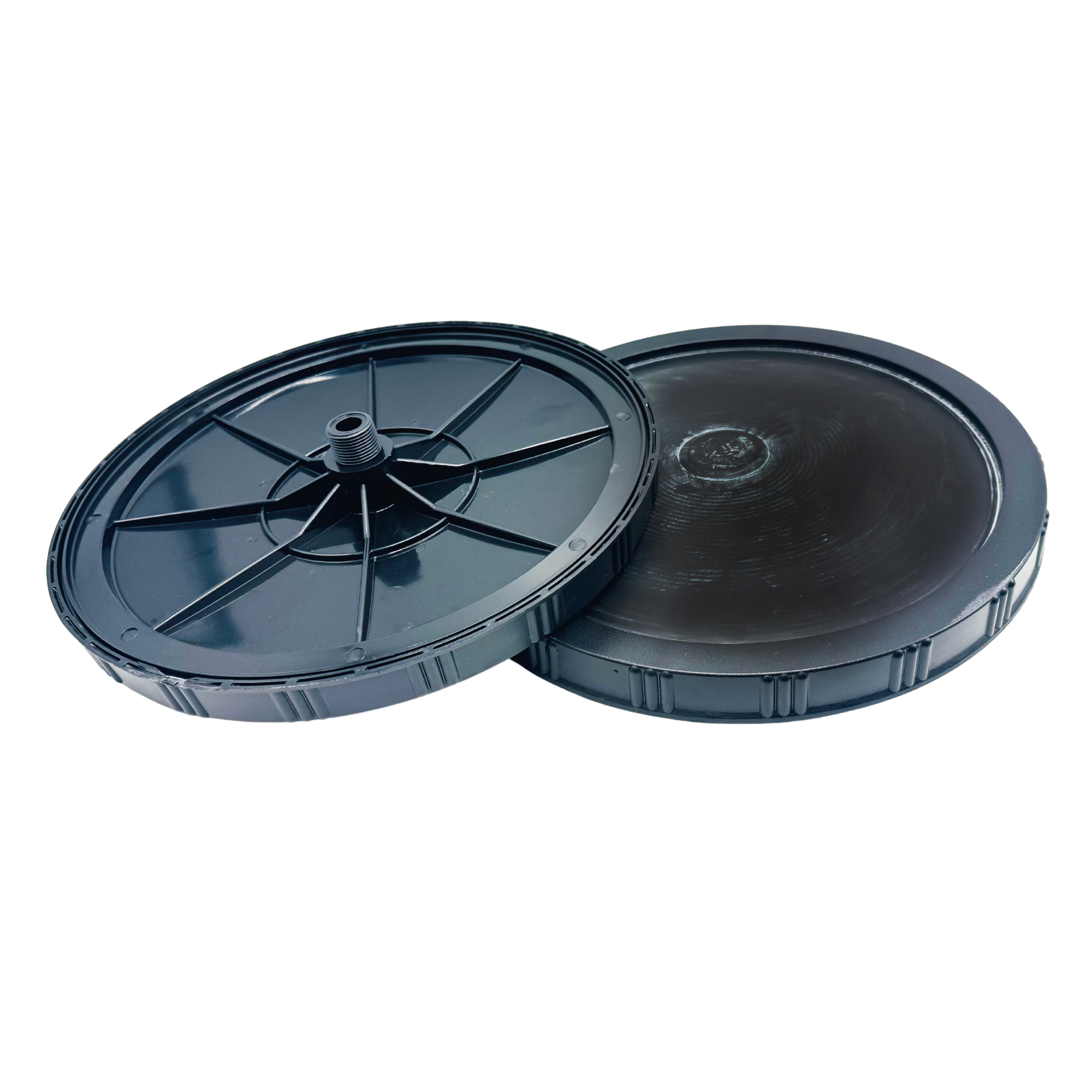 10-inch & 12-inch, disk diffusers for pond and aquaculture applications, designed to provide efficient fine bubble aeration, increase dissolved oxygen levels, improve water quality, and support healthy aquatic environments in ponds, lakes, fisheries, and aquaculture systems.