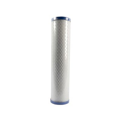 Cylindrical_white_filter_with_blue_top_and_bottom_on_a_white_background