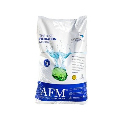 White_bag_of_AFM_NG_filtration_media_packaging_on_a_white_background