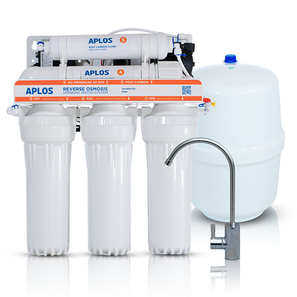 APLOS 5-STAGE - Pumped/Non-Pumped Reverse Osmosis Drinking Water System [50GPD]