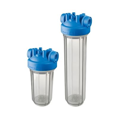 Big_blue_clear_Filter_housing_10_inch_and_20_inch_comparison_with_blue top_on_a_white_background
