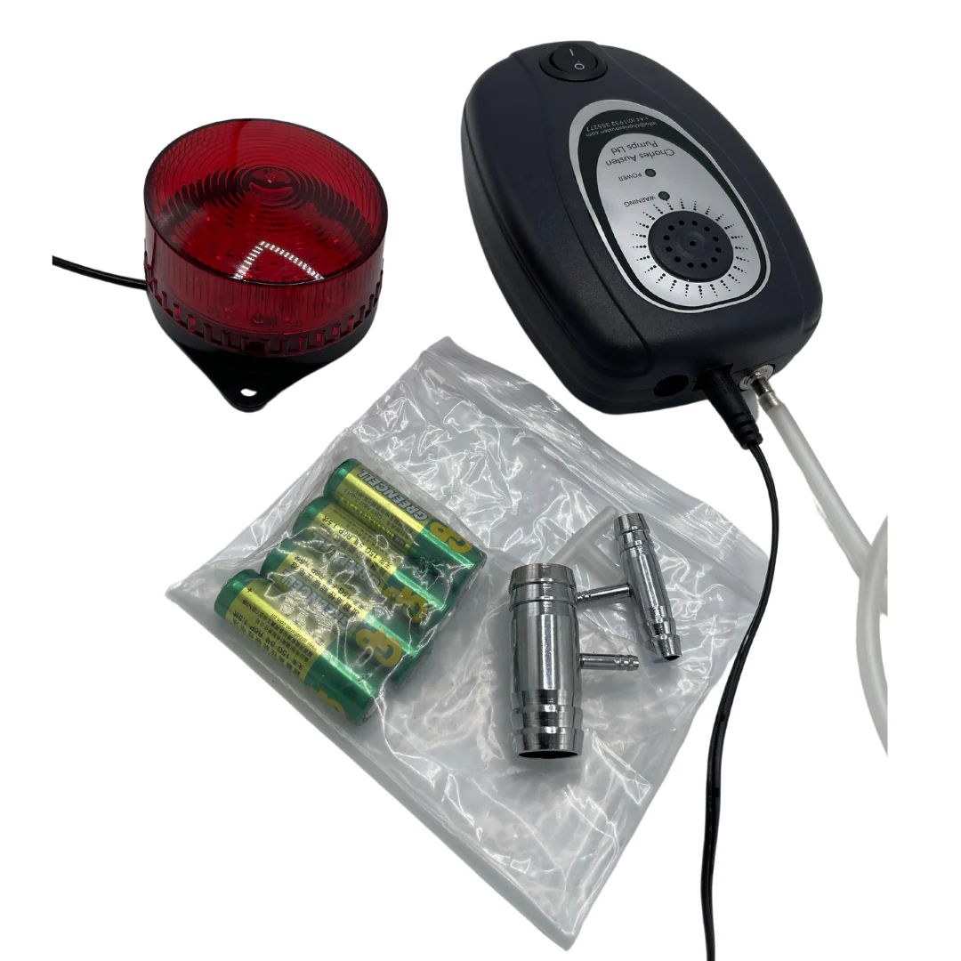Charles Austen loss of pressure alarm for air pump monitoring and protection