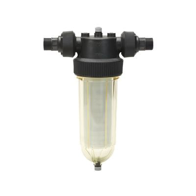 Mechanical_cintropur_NW25_1_inch_yellow_filter_with_black_top_on_a_white_background