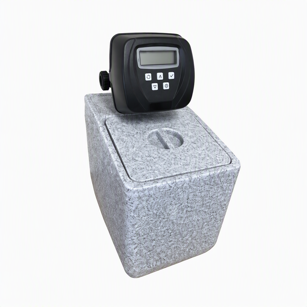 Coral Clack 10L Metered Softener with a white background