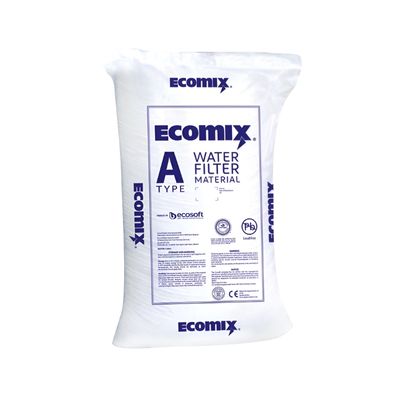 White_bag_of_Ecomix_A_Iron_removal_and_neutralisation_media_on_a_white_background