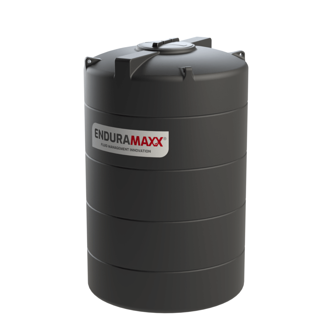 3000 Litre Vertical Potable Drinking Water Tank Black