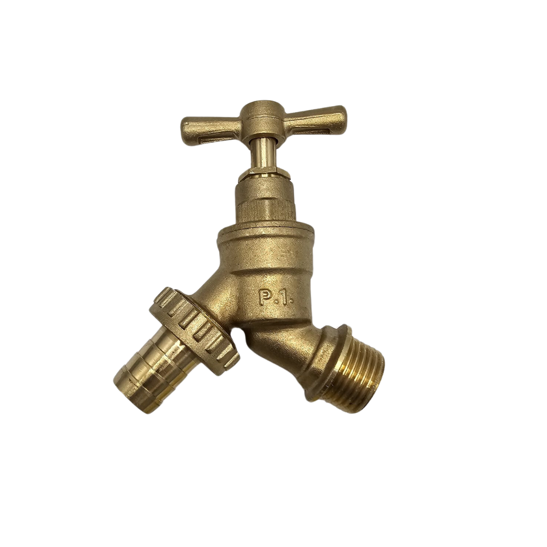 Brass Bib Tap C/W Hose Union