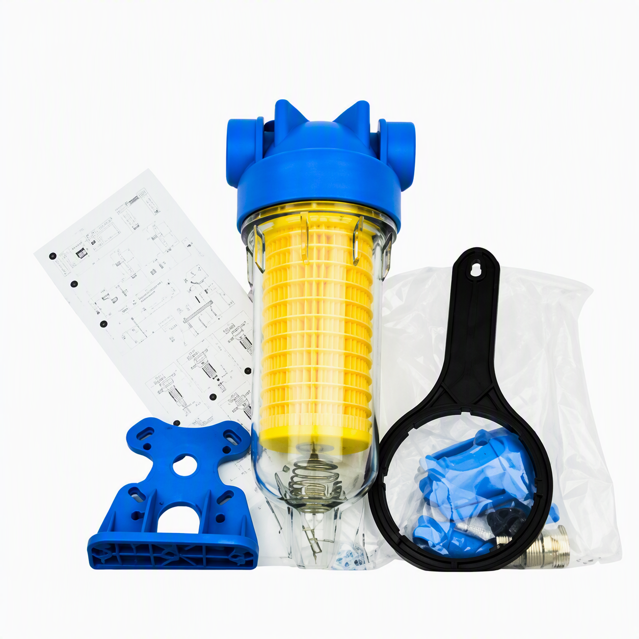 Hydra Self Clean Filter c/w Polyester filter 90 µm, 1"