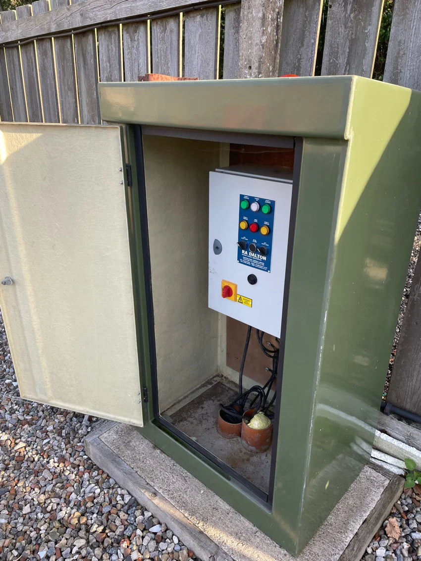 GRP Electrical Control Panel Kiosk S3 Green (1150H 945W 470D)