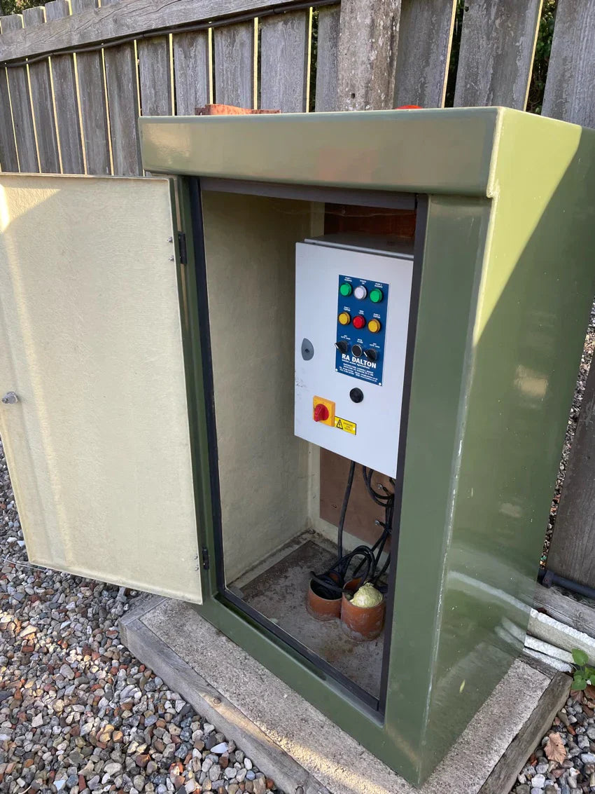 GRP Electrical Control Panel Kiosk K4 Green (1260H 1215W 750D)