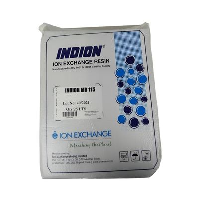 25_litre_white_Indion_MB115_mixed_bed_water_softening_resin_bags_on_a_white_background