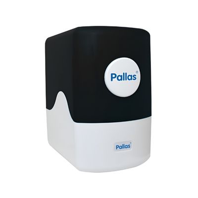 Square_black_and_white_Pallas_Enjoy_Smart_BP_reverse_osmosis_system_on_a_white_background