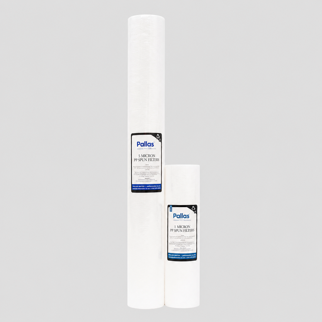 Pallas PP Sediment Filter Cartridge for water filtration systems, designed to remove sediment, dirt, rust, and suspended particles from water supplies, helping to protect filtration equipment and improve water quality.