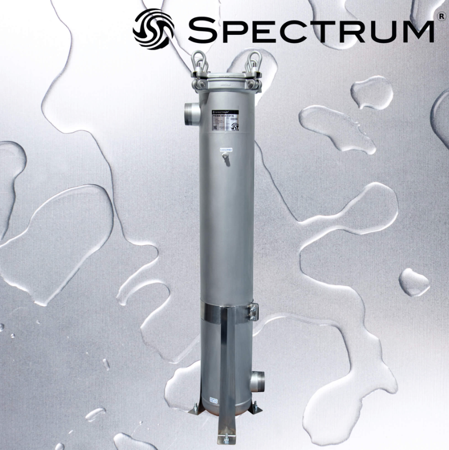 SPECTRUM High Flow Housing 316 SS 1 Round 40inch with 3 inch ports