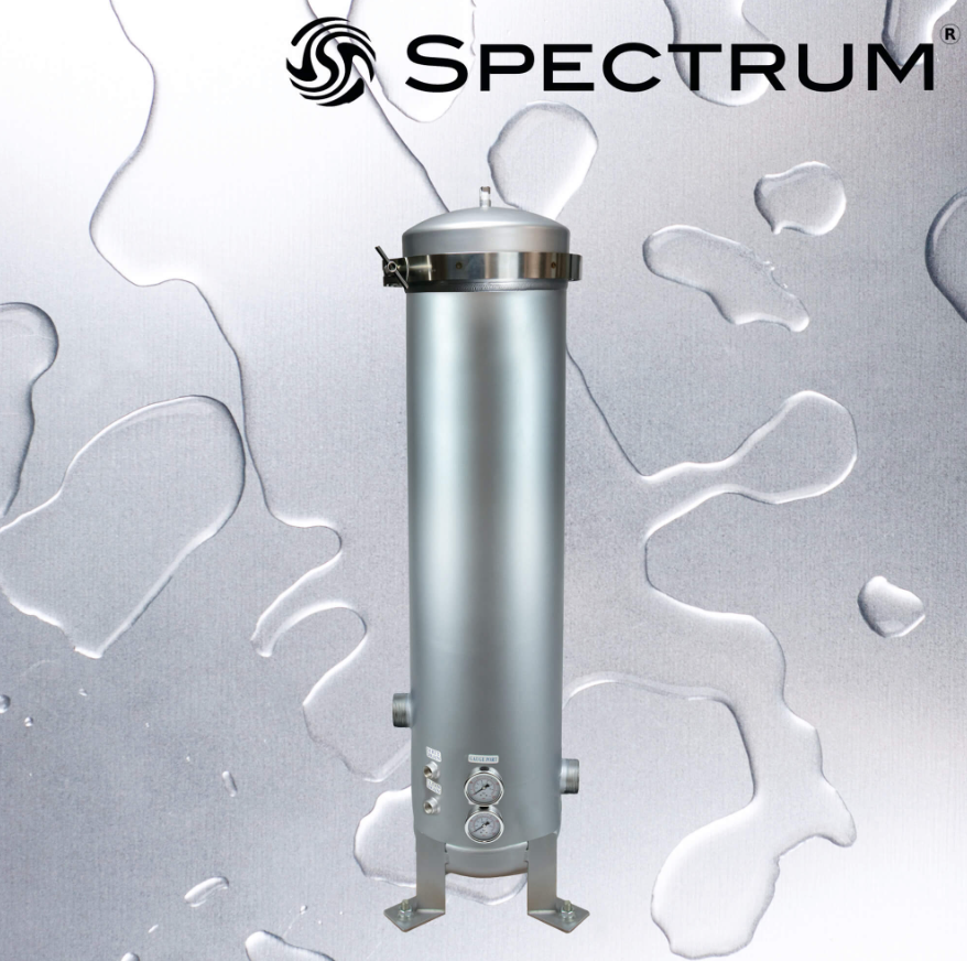 SPECTRUM INOX 7 X 30" Filter Housing 2" with Gauge Ports