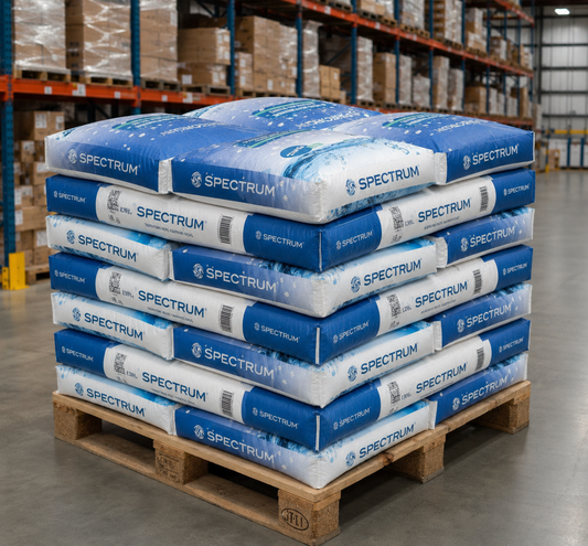 Salt on pallet