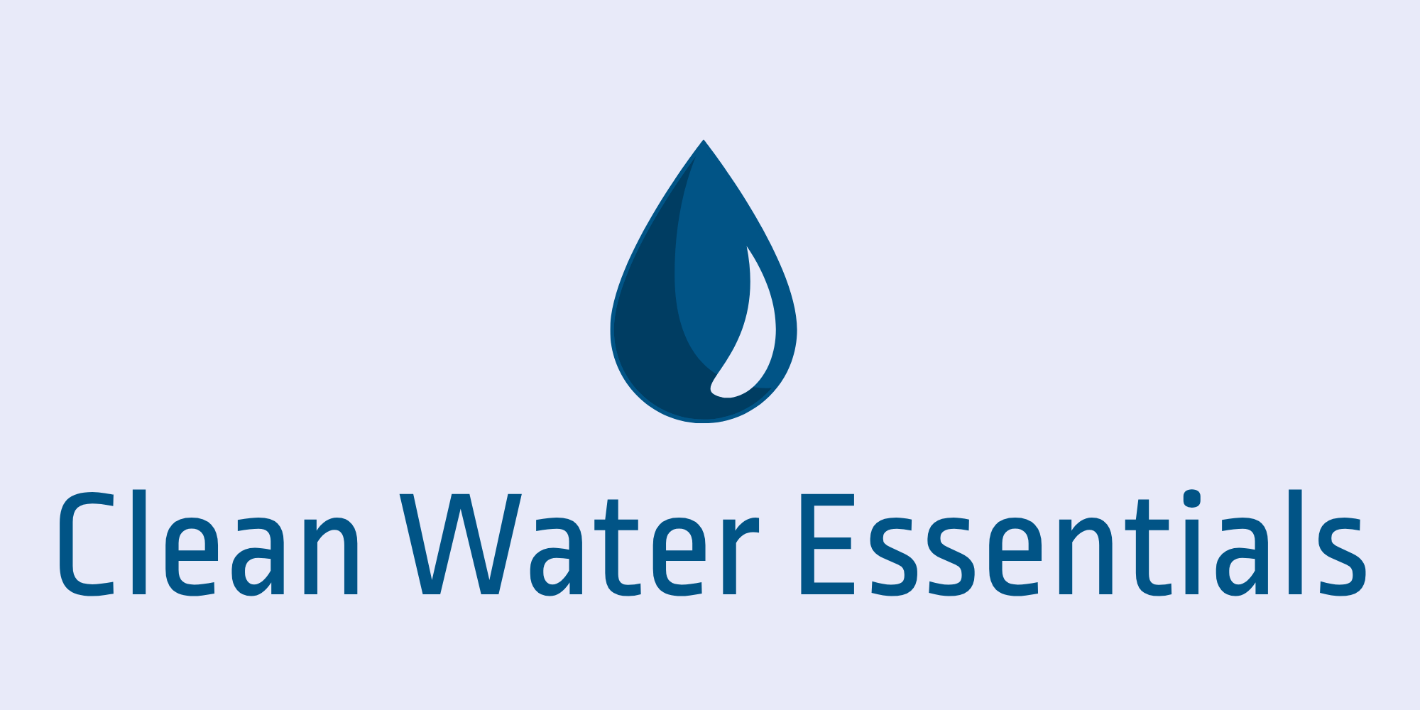 Water droplet highlighting our passion for clean water ideas