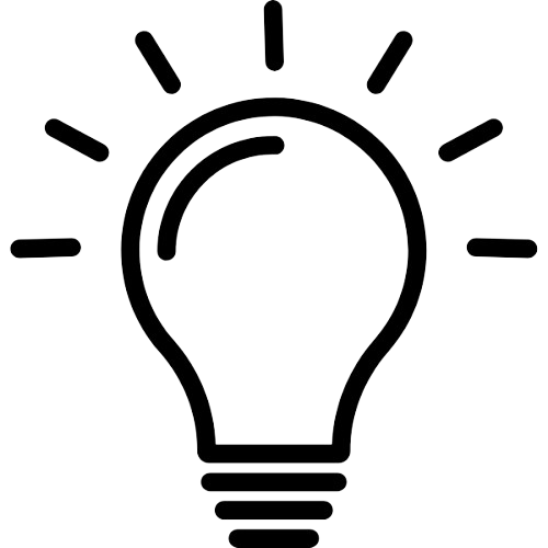 Light bulb icon showcasing our passion for green technology, always adapting to cutting edge clean water industry practices.