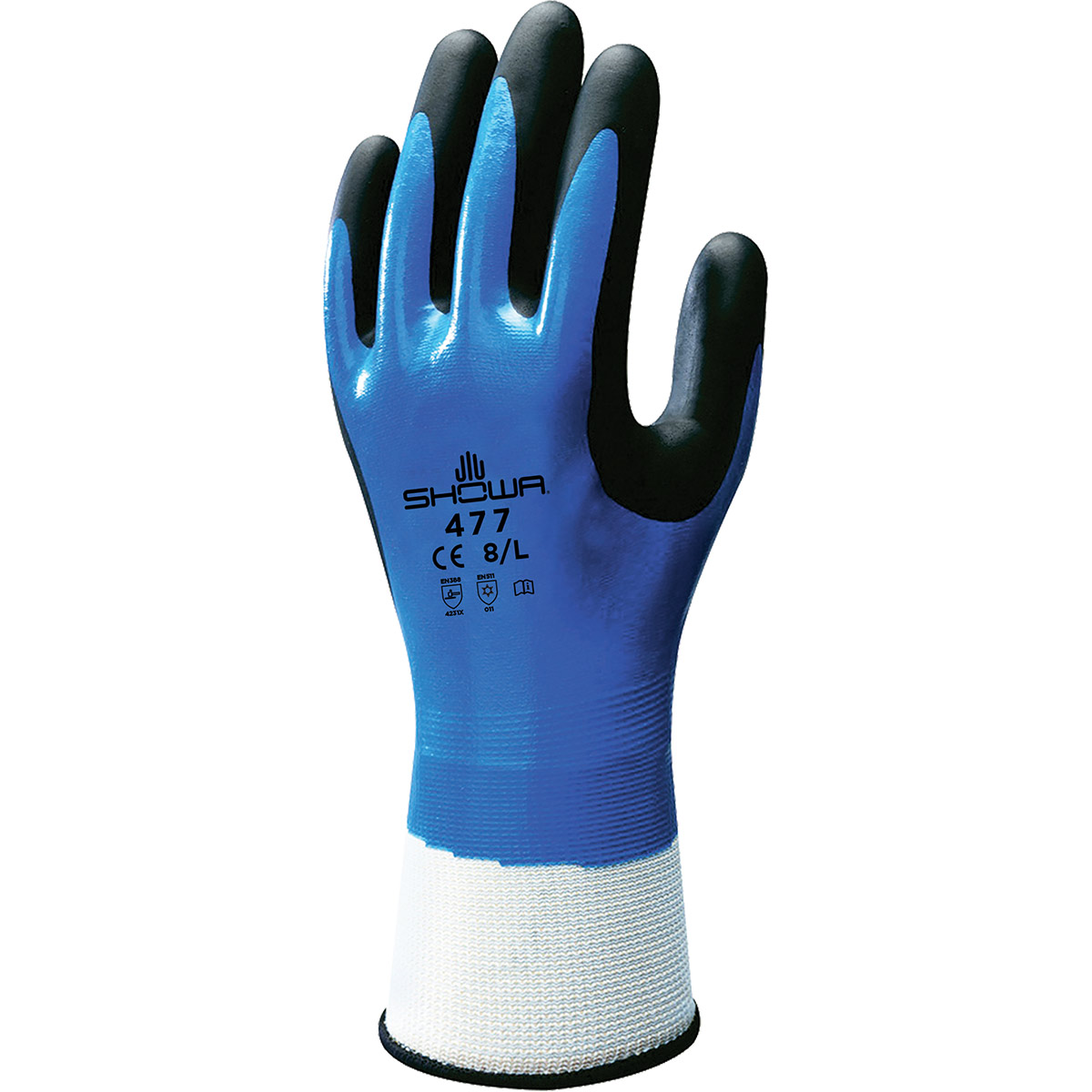 Showa 477 Nitrile Coated Insulated Work Gloves - Large