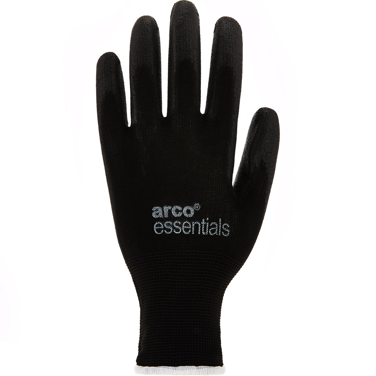 Arco Essentials Black PU Coated Nylon Work Gloves - Size 9