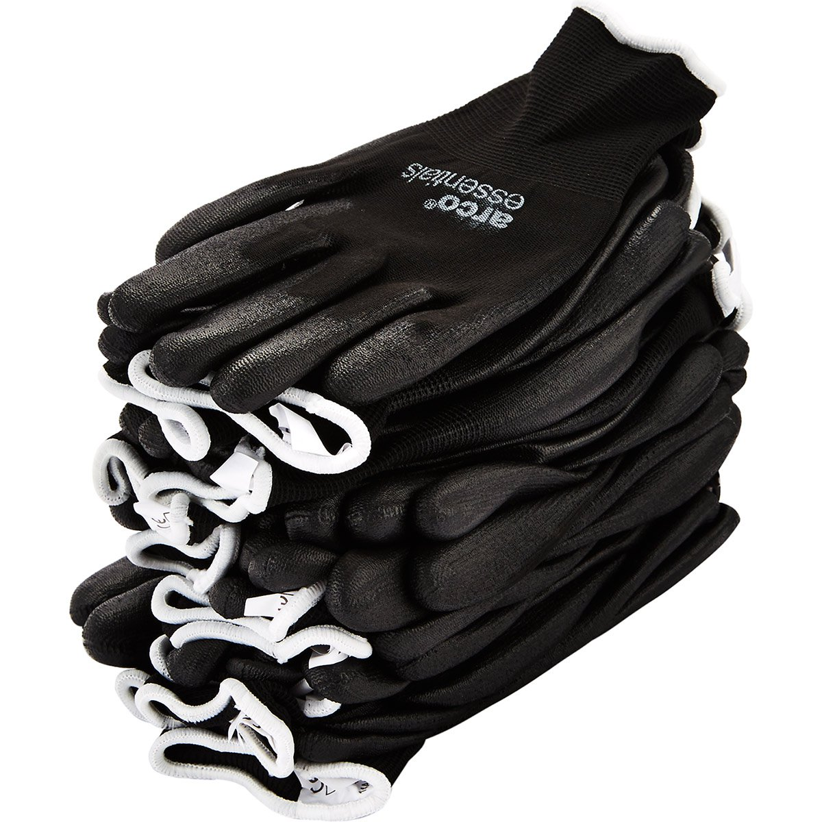 Arco Essentials Black PU Coated Nylon Work Gloves - Size 9