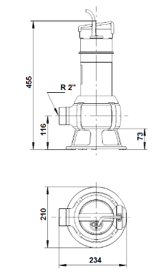 Grundfos Unilift AP50B.50.08.A1V Sewage Pump with Float - 230v