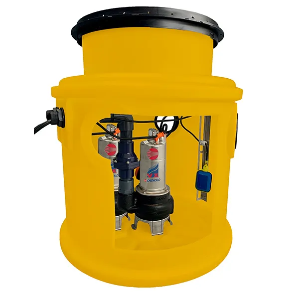 Pedrollo Powerdrain Foul Twin Pump Station for Dirty Water 240ltr