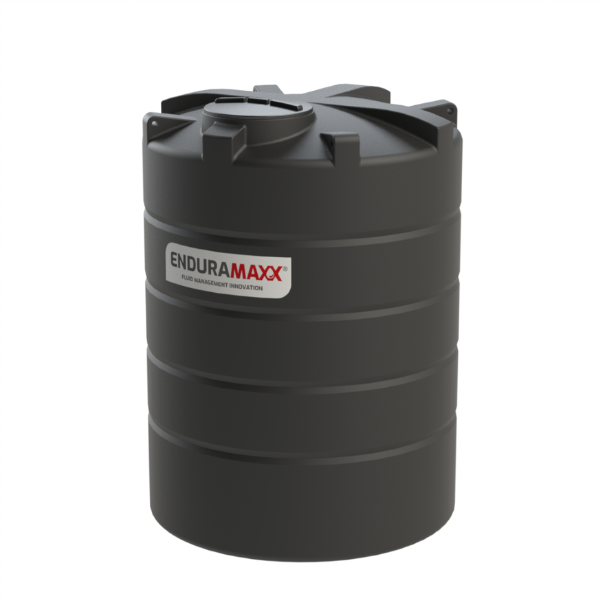 6000 Litre Vertical Potable Drinking Water Tank Black